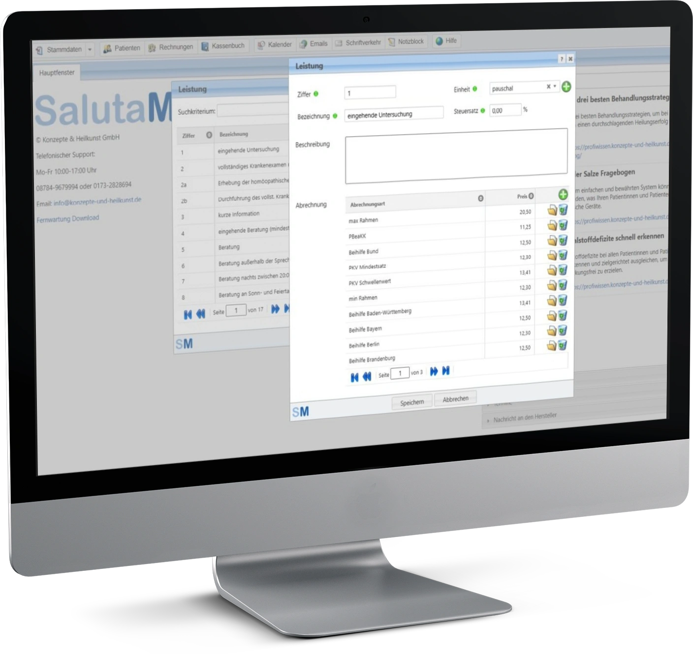 Leistungskatalog Heilpraktiker Software gut und kompetent beraten