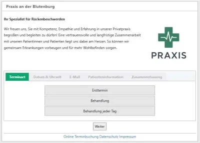 Online Terminbuchung 10 400